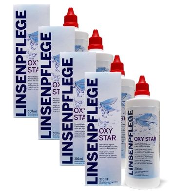 Sparpack Linsenpflege Oxystar 4 x a (300 ml / Behälter)