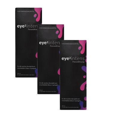 eye2 intens Peroxidlösung Sparpack (3x360ml+3 Linsenbehälter mit Platindisk)