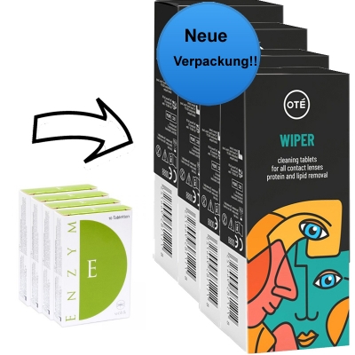 Aus Wöhlk Enzym - Sparpack 4 x 10 Tabletten werden Ote Wiper Enzymtabletten 4 x 10 Tabs