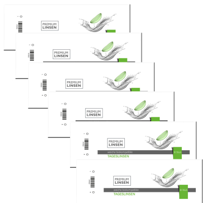 Premium Linsen biokompatible Tageslinsen AS UV MPG 180 Linsen