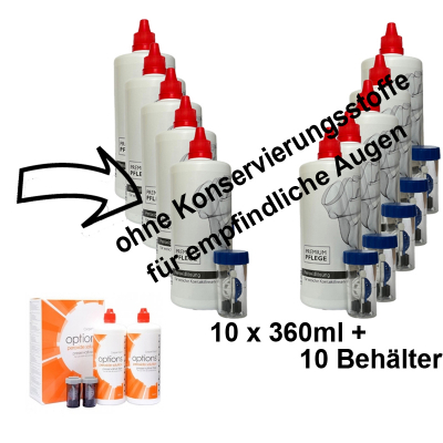 Ersatz für Options Peroxid Solution- Premium Pflege Peroxid 10x360ml / 10 Behälter