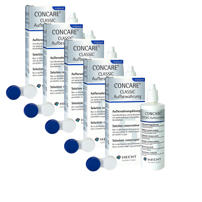 Concare Classic Aufbewahrungslösung Sparpack 5x 120ml -versandkostenfrei-