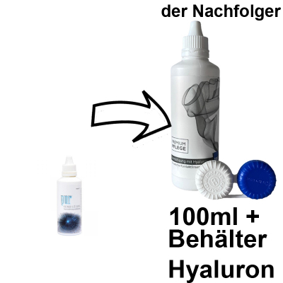 Alternative für Pur Kombilösung Reiseset --- Premium Pflege Kombilösung Reiseset mit Hyaluron 100ml / 1 Behälter