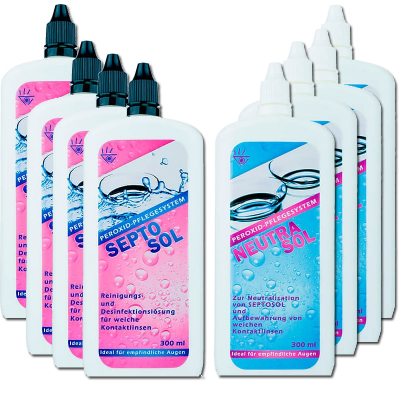 Septosol / Neutrasol Optosol 6-Monats-Packung 8 x 300ml