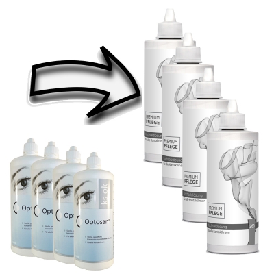 Aus Cooper Vision Saline 4 x 360ml wird Premium Pflege Kochsalzlösung 4 x 360ml