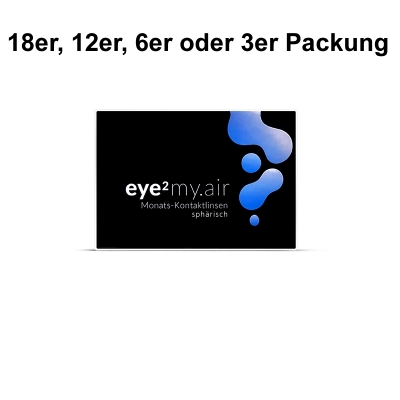 eye2 MY.Air Monats Kontaktlinsen Sphärisch 18er, 12er, 6er oder 3er Box