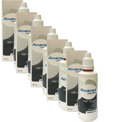 Acuacare cleanFlex - RGP Cleaner- Sparpack 5 x 45ml Swisslens