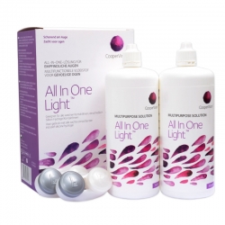 Aus All In One Light 2x360ml wird Premium Pflege Kombilösung mit Hyaluron 2x360ml
