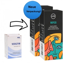 Aus PROLOGIS Verizym Enzymtabletten - Sparpack 2 x 10 Tabletten werden Ote Wiper Enzymtabletten 2 x 10 Tabs