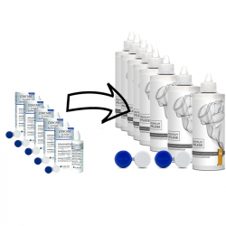 Ersatz für Concare Aufbewahrung --Premium Pflege -Sparpack Aufbewahrungslösung HART 8 x 100ml inkl. 2 Behälter