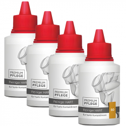Premium Pflege - Reiniger HART 4 x 50ml Sparpack