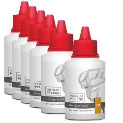 Premium Pflege - Reiniger HART 6 x 50ml Sparpack