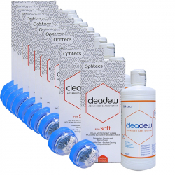 Cleadew for soft Sparpack 10 x a (385ml + 30 Tabletten) Ophtecs