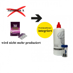 Ersatz für Blink Total Care Proteinentfernungstabletten ---Premium Pflege Peroxidlösung 360 ml- 1 Behälter / mit integrierten Proteinentferner