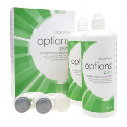 Aus Options Pure 2x360ml wird Premium Pflege Kombilösung mit Hyaluron 2x360ml
