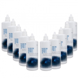 10 Flaschen Pur Kombilösung a 360ml Pflegemittel für weiche Kontaktlinsen