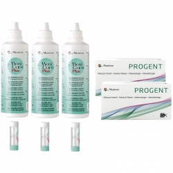 Menicon Progent  + Meni Care Plus (3x250ml + 2xProgent) - Sparpack